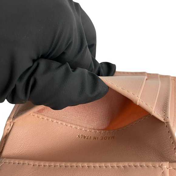 CHANEL Authentic Pink Caviar Leather Logo Wallet - Picture 8 of 9